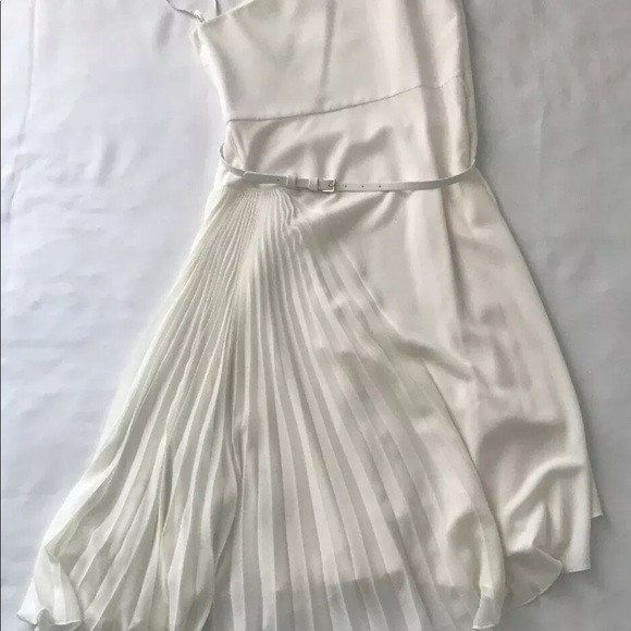 HALSTON HERITAGE Dress One-Shoulder Sz 10 - Picture 11 of 12